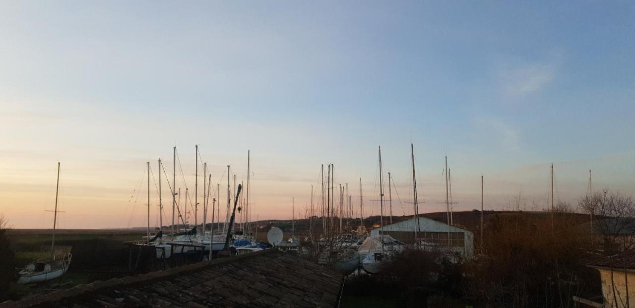 Grande Maison Charentaise Avec Vue Sur Le Chenal Superbes Couches De Soleil Sur L Estuaire De La Gironde! Mortagne-sur-Gironde Eksteriør billede